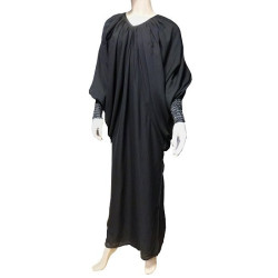 Robe Abaya modèle papillon - Taille standard - Noir