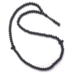 chapelet (Sabha) 99 boules (perles) - Couleur noir