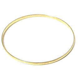Women's simple rigid fancy bracelet in gold metal