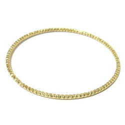 Bracelet fantaisie femme en métal doré orné et ciselé