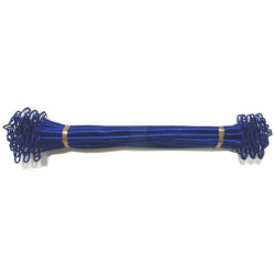 Ronds de serviettes en soie Sabra bleue (Lot de 6)