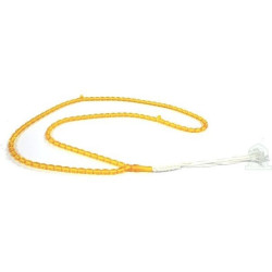 Chapelet "Sebha" ultra-résistant orange (99 petits grains ovales)