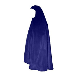 Grand Hijab - Large veiled women's cape - Navy Blue Color