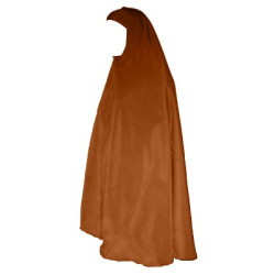 Large jilbab cape with brown cap