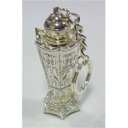 Parfum Musc d'Or "Bakhour" - Bouteille porte clé argentée - بخور