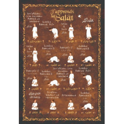 Carte postale "J'apprends la Salat (prière)" - Version garçons