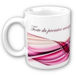 Mug personnalisé (prénom, message, etc.) : Imagination (Rose)