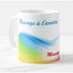 Mug multi-couleurs avec messages personnalisés