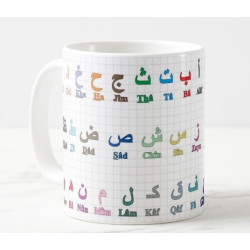 Mug J'appends l'alphabet arabe avec la famille Arnoube