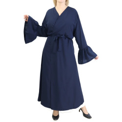 Kimono with flared sleeves - Color Navy Blue