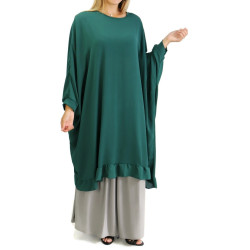 Grande tunique papillon (Faracha) - Couleur Vert Foncé