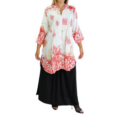 TSingle Full printed shirt with buttons for women