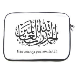 Housse pour PC portable avec message personnalisé et inscription calligraphique...