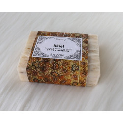 Savon Miel - Pétales et feuilles de rosier (sans colorant)