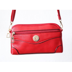 Sac à main pour femme avec bandoulière - Couleur Rouge