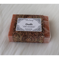 Savon Oudh à l'argile rouge naturelle sans colorant