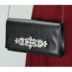 Woman's diamond hand bag-black color