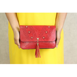 Sac à main pour femme - Pochette - Couleur rouge