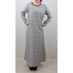 Long flared striped dress