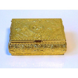 Coffret métallique pour Coran de luxe doré
