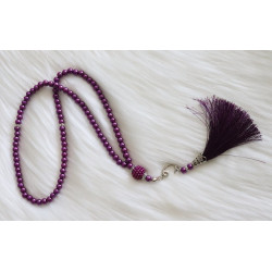 Chapelet "Sabha" de luxe à 99 perles - Couleur violet