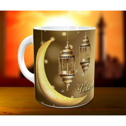 Mug style oriental - Tasse islamique avec un message personnalisé (Islam - Croissant de...