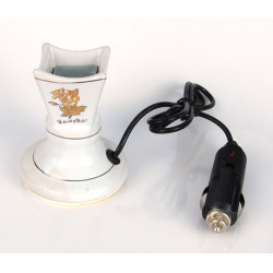 Encensoir électrique blanc pour voiture (se branche sur l'allume cigare)
