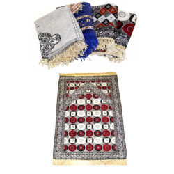 Tapis de prière adulte décoré avec jolis motifs