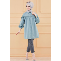 Tuni-Shirt shirt for women (Clothing dressed for hijab) - mint color
