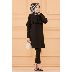 Ensemble habillé tunique et pantalon pour femme (Boutique Prêt-à-porter musulman) -...