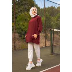 Sweat ample à capuche pour femme imprimé au dos "I am where are you?" (Tenue Sport pour...