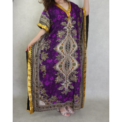 Robe style oriental large et confortable pour la maison et l'été (Robes pas cher grande...