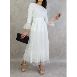 Evening or ceremony dress - Color White