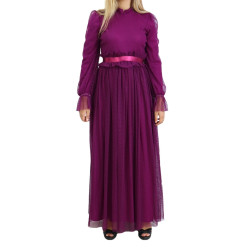 Robe de soirée en tulle pour femme - Couleur violet