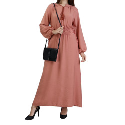 Fluid Women's Long Robe-Color Saumon