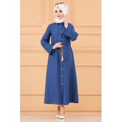 Robe casual avec ceinture intégrée pour femme (Boutique Hijab & Modest Fashion France)...