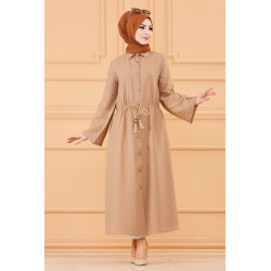 Robe casual avec ceinture intégrée pour femme (Boutique en ligne Hijab & Mode Musulmane...