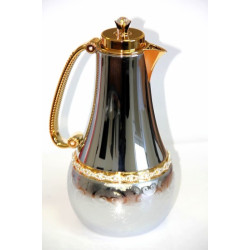 Thermos métallique argenté de qualité supérieure (1L)