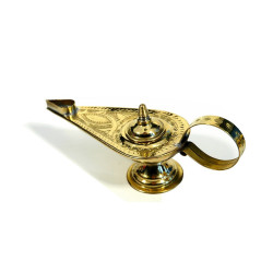 Lampe d'Aladin / encensoir en cuivre doré joliment ciselé