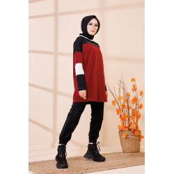 Tunique ample style moderne pour jeune femme (Haut décontracté et sport pour mohajabat)...