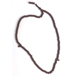 chapelet (Sabha) 99 boules (perles) - Couleur marron foncé