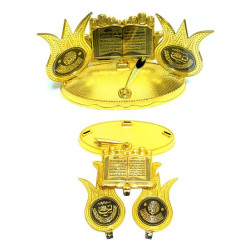 Porte stylo doré pour embellir votre bureau (objet de décoration avec versets)