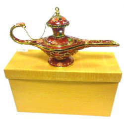 Grande lampe d'Aladin décorée de differents couleurs
