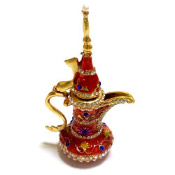 Théière décorative des milles et une nuits (rouge) - Taille moyenne