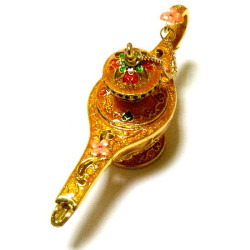 Lampe d'Aladin dorée - Grand format