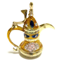 Petite théière décorative des milles et une nuits (dorée)