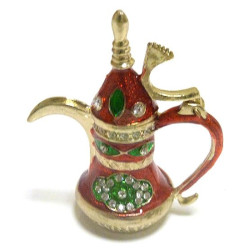 Petite théière décorative des milles et une nuits (rouge)