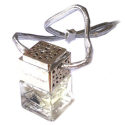Diffuseur de parfum pour voiture (Désodorisant auto et parfumeur au musc - Argenté -...