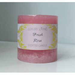 Bougie agréablement parfumée de qualité supérieure - Parfum Fresh Rose