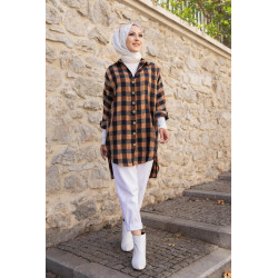 Shirt-Single-to-Square Tone (Women's Apparel) - Bronze